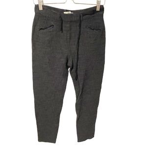 Humanoid Size XS Grey‎ Tweed Pull on Drawstring Straight Leg Sweatpants
